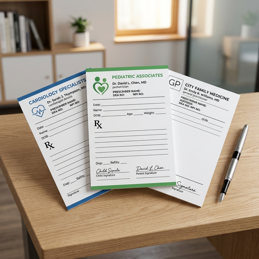 Transfer Script Pad Prescription Pad Templates - Online Rx Script Pads | PrescriptionPads.in