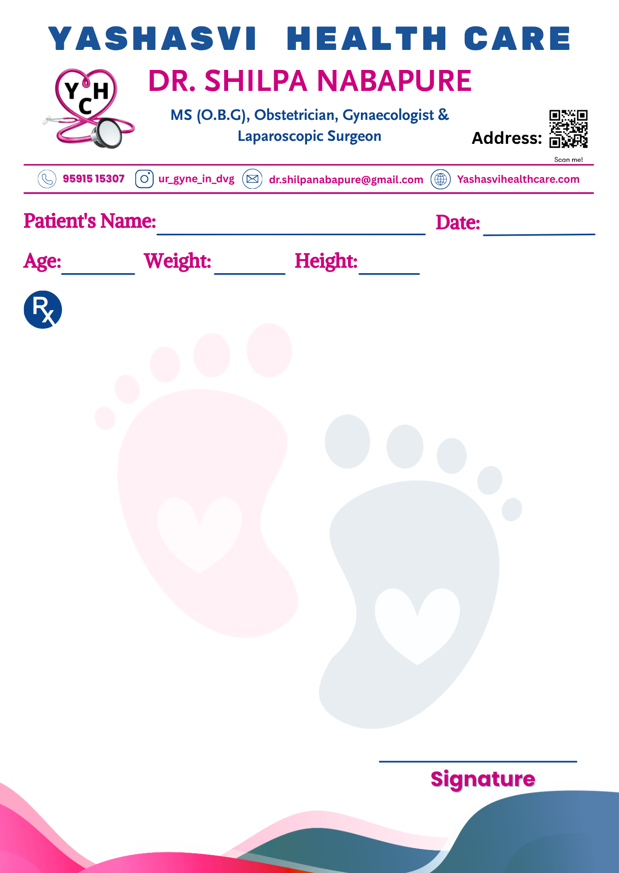 OBG Bold Header prescription pad template